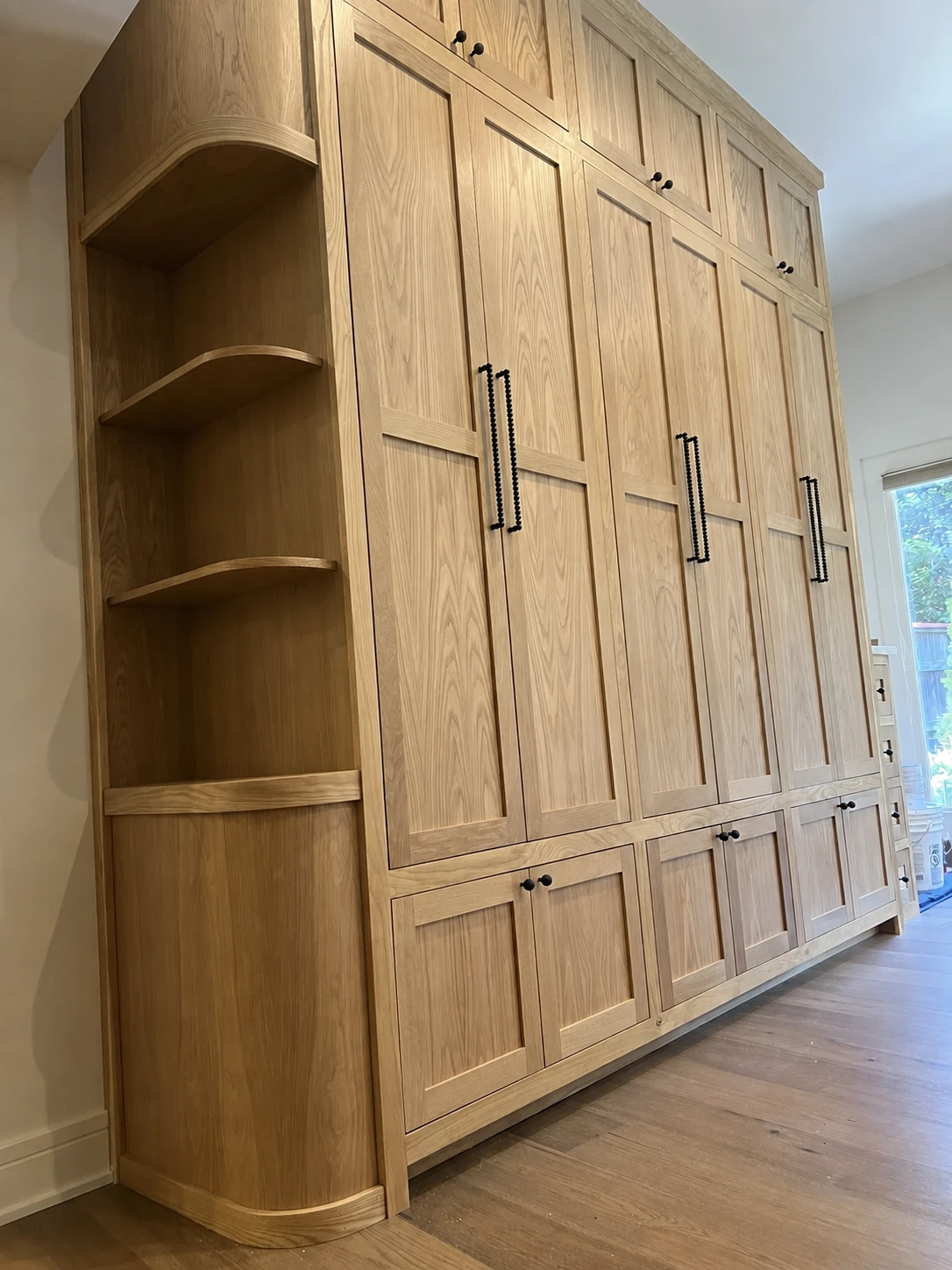 White oak cabinetry and finish carpentry